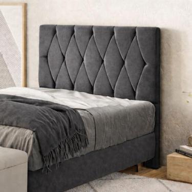 Imagem de Cabeceira Estofada Leila 140cm Casal para Cama Box - Shop Das Cabeceir
