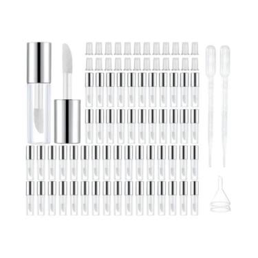 Imagem de Tubos Transparentes De 1.2ML Vazios Para Bálsamo Labial Com Tampa, Rec
