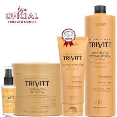 Imagem de Trivitt - Condicionador + Hidratação 500g + Reparador de Pontas + Sham