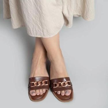 Imagem de Sandália M Shuz Rasteira Corrente Feminina-Feminino