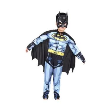 Imagem de Fantasia De Super-Herói Masculina Com Capa E Máscara, Alta Qualidade, 