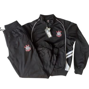 Imagem de Aasalho Conjunto Feminino Jaqueta Calça Corinthians Trilobal-Feminino