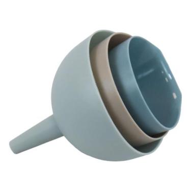 Imagem de Conjunto Funil de Plástico 3 Peças para Cozinha com Suporte - Goedert 