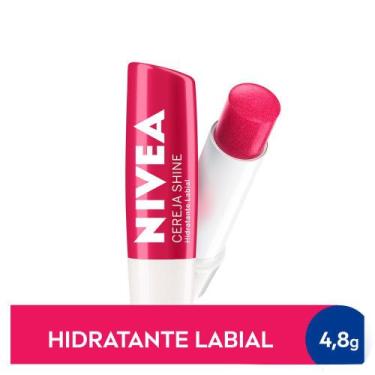 Imagem de Protetor Labial Nivea Cereja Shine Hidratação 24H  - Ação Hidratante
