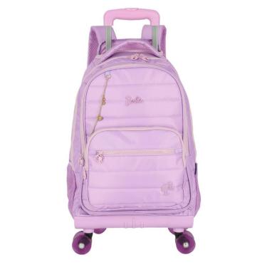 Imagem de Mochila Rodinhas 360 Skate Grande Juvenil Matelassê Barbie-Feminino