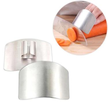 Imagem de Protetor de Dedos em Aço Inox para Corte de Alimentos - Segurança na C