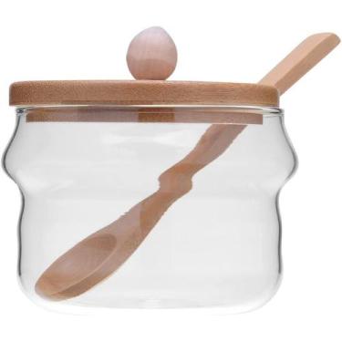 Imagem de Açucareiro com Tampa e Colher em Bambu - MIMOSTYLE