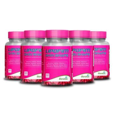 Imagem de 5x Lipofim Skin Shape 60caps Bionatus