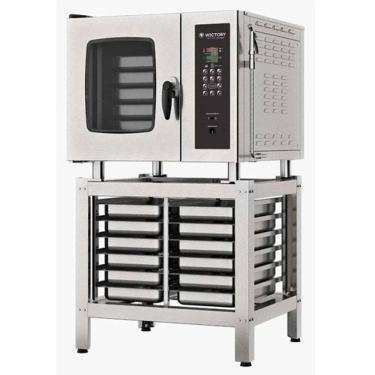 Imagem de Forno Combinado à Gás Digital com Cavalete e 8 GNs Wictory