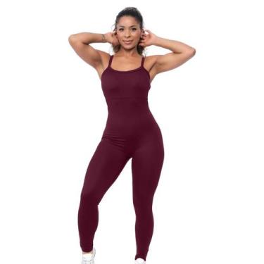 Imagem de Macacão Fitness Feminino Modelador Alta Sustentação Premium Compressão