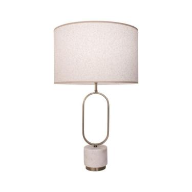 Imagem de Base para Abajur Ovale 56x14x16cm 1xE27 40W Bella Iluminação Bronze/Branco