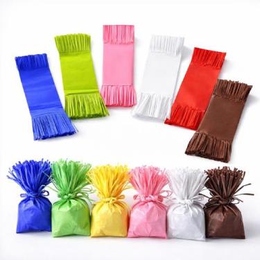 Imagem de Kit 240 Papel de Seda para Embalar Bala De Coco coloridas - 000028046E