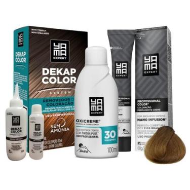 Imagem de Kit Renovação de Cor Dekapcolor 120ml com Coloração 7.0 OX 30V 100ml -