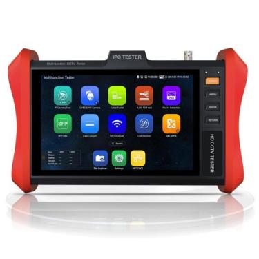 Imagem de Testador de monitor CCTV WANLUTECH 4K 12MP IP Camera E89 8" Touch