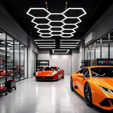 Imagem de Luminária Colmeia Led 11 Células Hexagonal Teto Cri90 Sigma