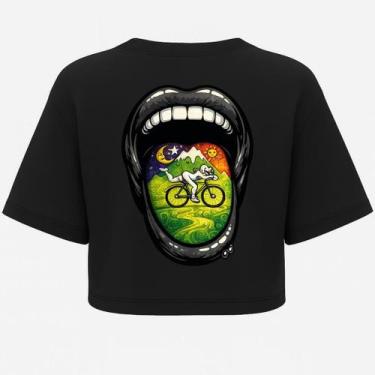 Imagem de Cropped Oversized Bike Psico - Estampa DTF em Algodão - AFTER, G