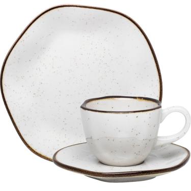 Imagem de Kit Jogo Café Da Manhã Lanche Para 8 Pessoas Porcelana 220ml