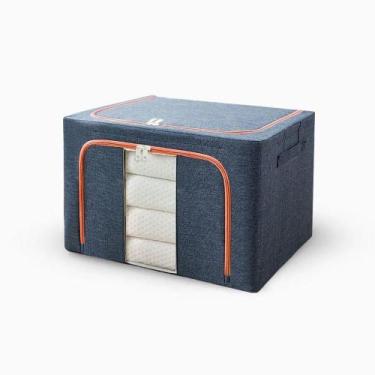 Imagem de Caixa Organizadora de Roupas ZJWCODRMD0004 Multiuso Dobrável Azul CGK 