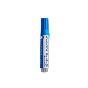 Imagem de Marcador para Quadro Branco Compactor QB COMPACTOR Recarregável com Escrita Macia e Secagem Rápida 1 Unidade Azul