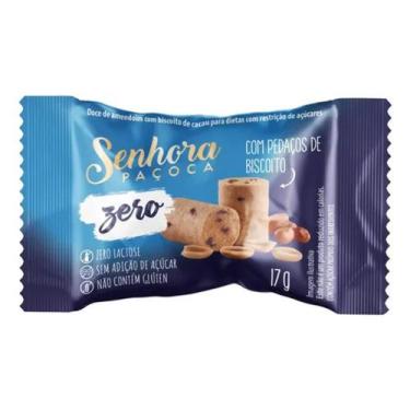 Imagem de Paçoca Sem Açúcar Cookies Cacau Black Senhora 17g