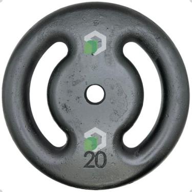 Imagem de Anilha de Ferro Fundido Pintada - 20 Kg - 2M FITNESS