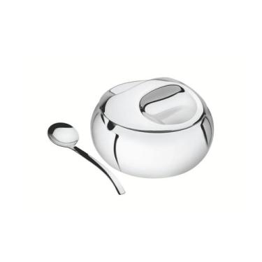 Imagem de Açucareiro tramontina 64400500 em aço inox com colher