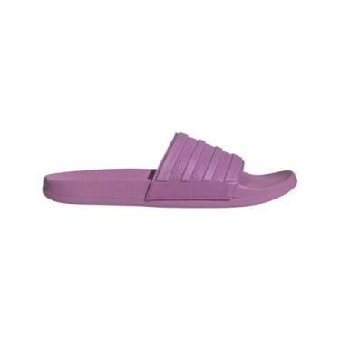Imagem de Chinelo Sandália Adidas Adilette Comfort Unissex, Roxo, 42/43
