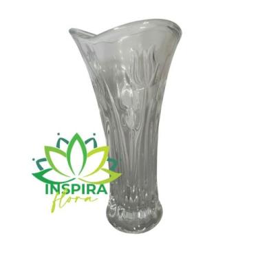 Imagem de Vaso Vidro Para Flores E Decoração Arranjo Importado Floral - Inspira 