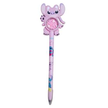 Imagem de Caneta Esferográfica Angel Disney Rosa Escolar Papelaria - MOLIN