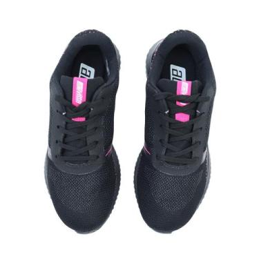 Imagem de Tênis Feminino Actvitta Textil Casual Moderrno, Preto, Pink neon, 33