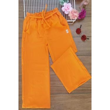 Imagem de Calça pantalona infantil laranja - Alice modas