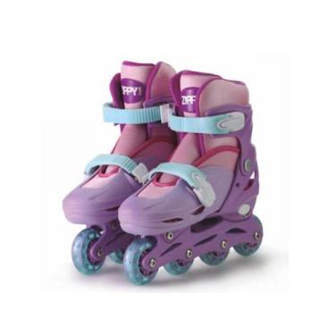 Imagem de Patins In Line Ajustável Roxo/Rosa (30 ao 33)  - Zippy Toys