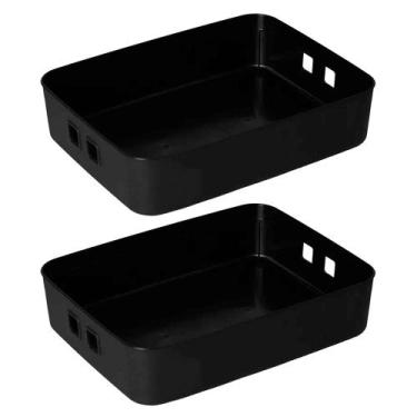 Imagem de Kit 2 Caixa Organizadora 6 Litros Média Sem Tampa - Paramount Plastico