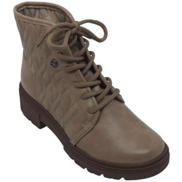 Imagem de Bota Dakota Feminina com Cadarço e Costura Lateral Cor:TitaniumTamanho