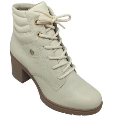 Imagem de Bota Dakota Feminina Couro Valais com Salto Bloco 7,5cm, Tule, 38