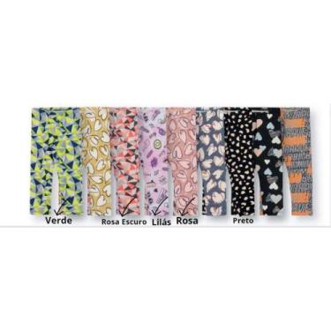 Imagem de Calça Legging Infantil Estampada Colorida em Cotton Leve 10 ao 14 - El
