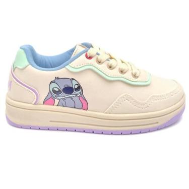Imagem de Tênis Dyan Disney Stitch, 35, Branco, Azul, Lilás