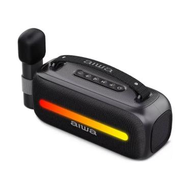 Imagem de Caixa de Som Speaker Aiwa AWSS40BT 24 watts P.M.P.O com Bluetooth Rádio FM USB - Preto