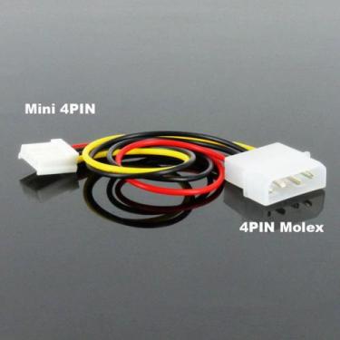 Imagem de Cabo de alimentação 4pin Ide Molex Macho P/ Fêmea 4pin Ata - XZT