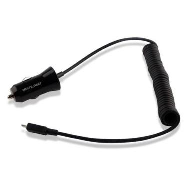 Imagem de Carregador Automotivo 2XUSB 2.1A com Cabo Micro USB Espiral Multilaser