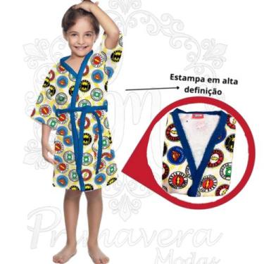 Imagem de Roupão de Banho de Menino Felpudo Infantil Kids Divertido - Lepper, Li