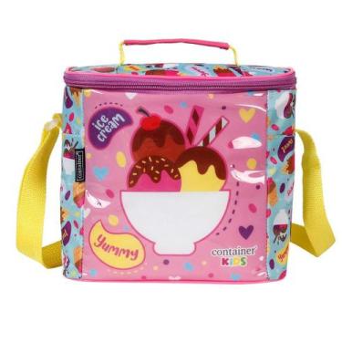Imagem de Lancheira Infantil Feminina Container Kids Rosa - 13060