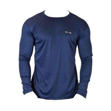 Imagem de Blusa fator solar uv 50+ - segunda pele dry fit proteção uv - Lisa, Az