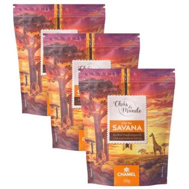Imagem de Kit 3 Pouch Chás do Mundo Savana Chamel 50g