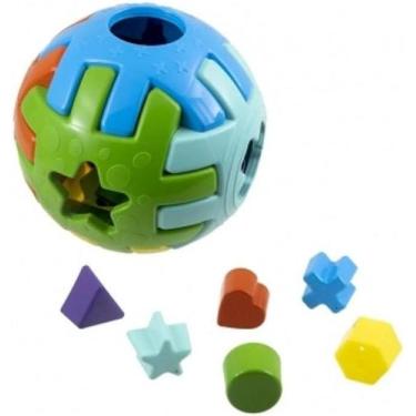 Imagem de Bola Educativo Para Bebe Acima 12 meses - Brinquedo de Encaixar Bola S