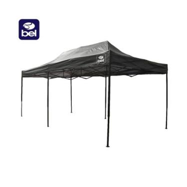 Imagem de Tenda Gazebo Dobrável Pagoda 3m x 6m Oxford Azul ou Preto Bel Estrutur