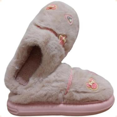 Imagem de Pantufa Feminina Pelúciada Com Detalhes Decorativos REF. PTF06151 - NO