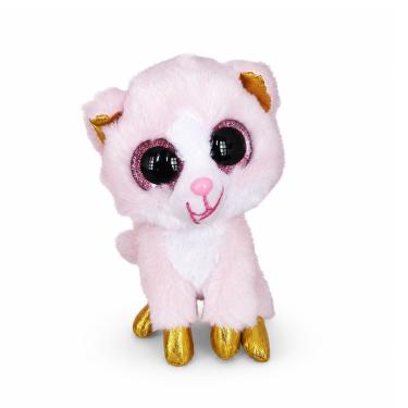 Imagem de Brinquedo de Pelucia Gatinho Amigo Peludinho para Presente e Decoracao Rosa e Dourado Draik