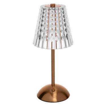 Imagem de Luminária De Mesa Led 3 Tons Usb Leumina Dourada Wolff