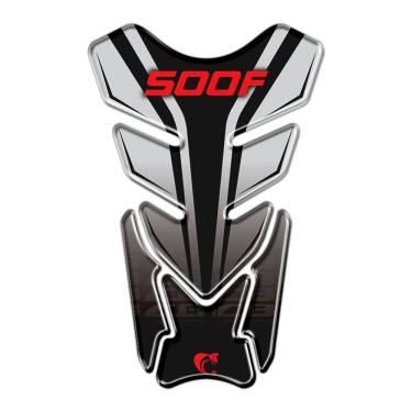 Imagem de Protetor de Tanque Resinado 3D CB 500F Preto Compatível com Honda CB 500F em PVC Teu Adesivo